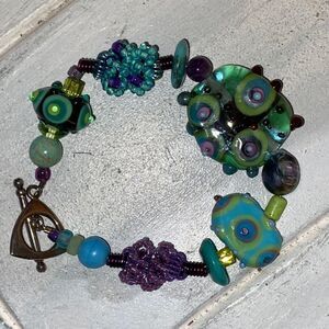 RETRO CHIC - MURANO GLASS, LAMPWORK BRACELET
